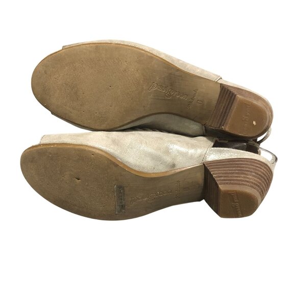 Paul Green Trisha Cage Sandals Open Toe Slingback Leather Beige UK 6 US 8.5 - Picture 5 of 8